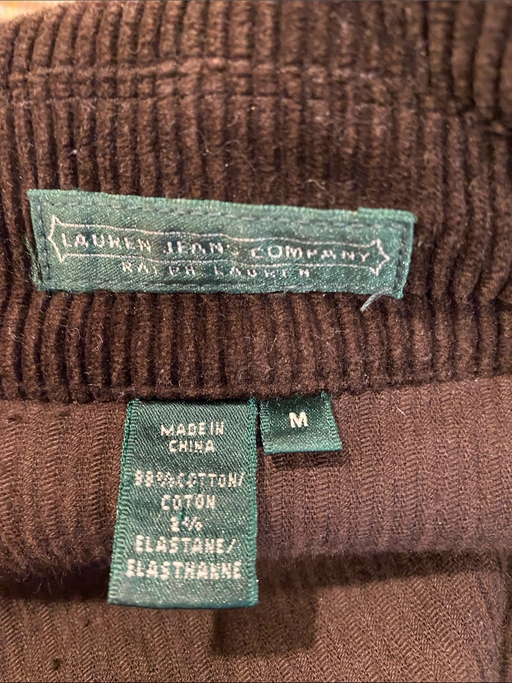 Vintage Ralph Lauren Brown Corduroy Double-Breasted Pea Coat - Picture 2 of 5